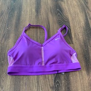 NWT Nike dri-fit sports bra size L purple